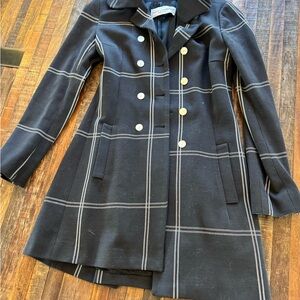 Dolce & Gabbana White and Blue Trench Coat